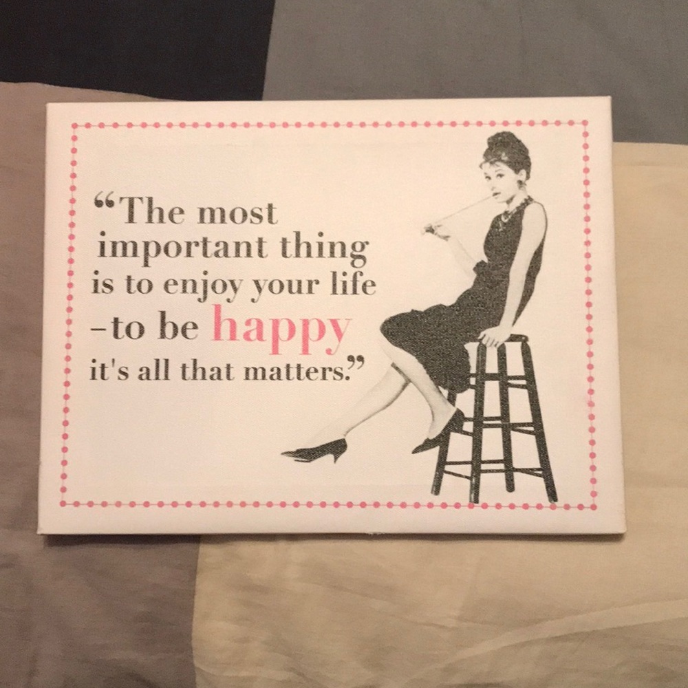 Audrey Hepburn wall canvass